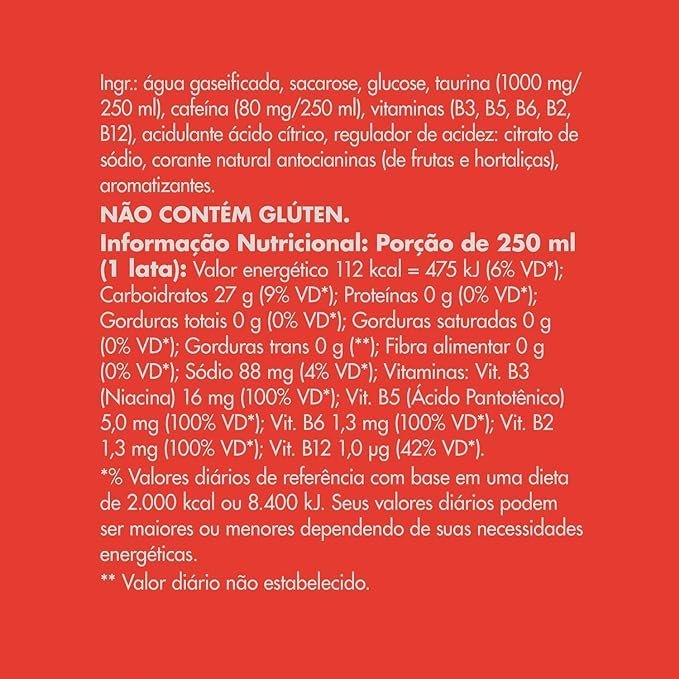 Pack de 4 Latas Red Bull Energético, Melancia, 250 ml - Imagem 2