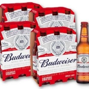 Cerveja Premium Long Neck Budweiser 550ml pack 24 unidades
