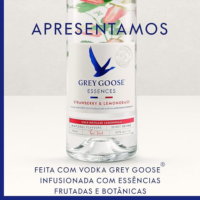 Vodka Grey Goose, Vodka, Essences, Morango e Capim-Limão, 750 ml - Imagem 4
